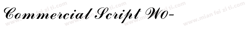 Commercial Script W0字体转换